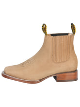 Load image into Gallery viewer, El General Square Toe Ankle Boot - Nobuck Sand 126197
