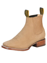 Load image into Gallery viewer, El General Square Toe Ankle Boot - Nobuck Sand 126197
