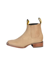 Load image into Gallery viewer, El General Square Toe Ankle Boot - Nobuck Light Brown 126200
