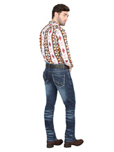 Load image into Gallery viewer, El Norteño Medium Blue Skinny Stretch Pants 126628
