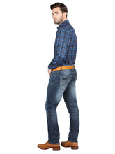 Load image into Gallery viewer, El Norteño Medium Blue Skinny Stretch Pants 126631
