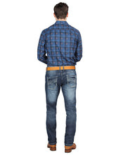 Load image into Gallery viewer, El Norteño Medium Blue Skinny Stretch Pants 126631
