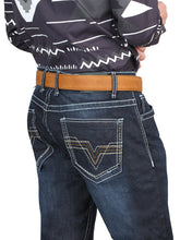 Load image into Gallery viewer, El Norteño Skinny Stretch Denim Pants In Dark Blue 126635

