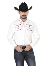 Load image into Gallery viewer, El Señor de los Cielos Embroidery Shirt White/Red 126672

