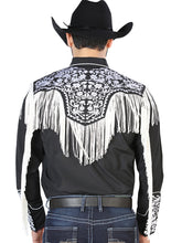 Load image into Gallery viewer, El Señor de los Cielos Embroidery Shirt Black/White 126707
