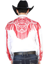 Load image into Gallery viewer, El Señor de los Cielos Embroidery Shirt White/Red 126708
