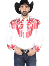 Load image into Gallery viewer, El Señor de los Cielos Embroidery Shirt White/Red 126708
