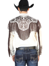 Load image into Gallery viewer, El Señor de los Cielos Embroidery Shirt Beige/Brown 126710
