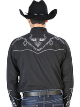 Load image into Gallery viewer, El Señor de los Cielos Embroidery Shirt Black/White 126711
