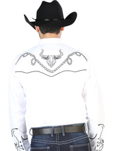 Load image into Gallery viewer, El Señor de los Cielos Embroidery Shirt White/Black 126712
