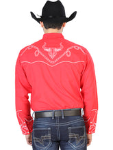 Load image into Gallery viewer, El Señor de los Cielos Embroidery Shirt Red/White 126713
