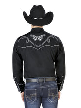 Load image into Gallery viewer, El Señor de los Cielos Embroidery Shirt Black/White 126717
