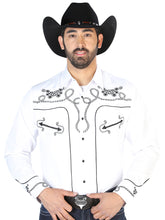 Load image into Gallery viewer, El Señor de los Cielos Embroidery Shirt Whie/Black 126718
