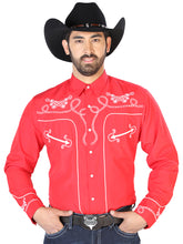 Load image into Gallery viewer, El Señor de los Cielos Embroidery Shirt Red/White 126719

