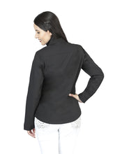 Load image into Gallery viewer, Womens Zipper Jacket Black 127081

