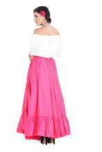Load image into Gallery viewer, Dancing Skirt Doble Vuelo 100% Cotton Pink 601314
