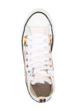 Load image into Gallery viewer, Artisanal Embroidered Sneakers Textile Canvas White 602781
