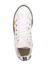 Load image into Gallery viewer, Artisanal Embroidered Sneakers Textile Canvas  White 602787
