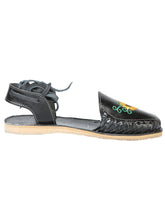 Load image into Gallery viewer, Mexican Artisanal Sandals Leather Black 603919
