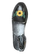 Load image into Gallery viewer, Mexican Artisanal Sandals Leather Black 603919
