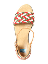 Load image into Gallery viewer, Mexican Artisanal Sandals Leather Tricolor 603941
