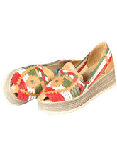 Load image into Gallery viewer, Mexican Artisanal Sandals Leather Tricolor 603942
