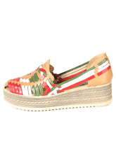 Load image into Gallery viewer, Mexican Artisanal Sandals Leather Tricolor 603942
