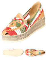 Load image into Gallery viewer, Mexican Artisanal Sandals Leather Tricolor 603942
