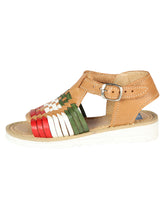 Load image into Gallery viewer, Artisanal Mexican Sandals Leather Tricolor 603943
