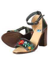 Load image into Gallery viewer, Mexican Artisanal Sandals Leather Black 603952
