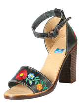 Load image into Gallery viewer, Mexican Artisanal Sandals Leather Black 603952
