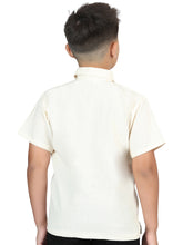 Load image into Gallery viewer, Artisanal Embroidered Shirt 100% Cotton Beige 603979
