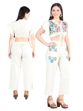 Load image into Gallery viewer, Artisanal Embroidered Set 100% Cotton Beige 603997
