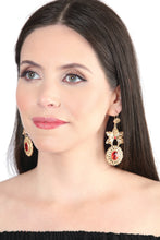 Load image into Gallery viewer, Mexican Artisanal Aretes Filigrana Gold 604030
