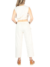 Load image into Gallery viewer, Artisanal Embroidered Set 100% Cotton Beige 604049
